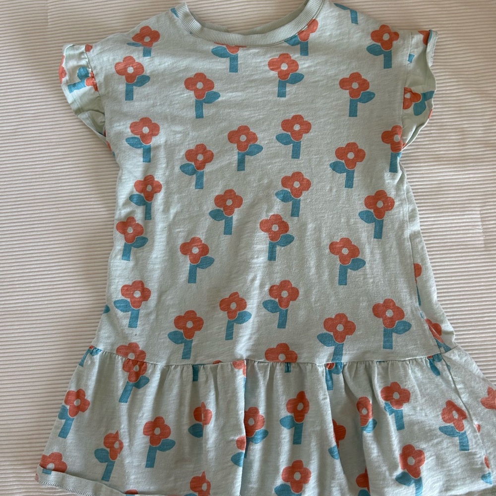 Girls Floral Print Kids Dress